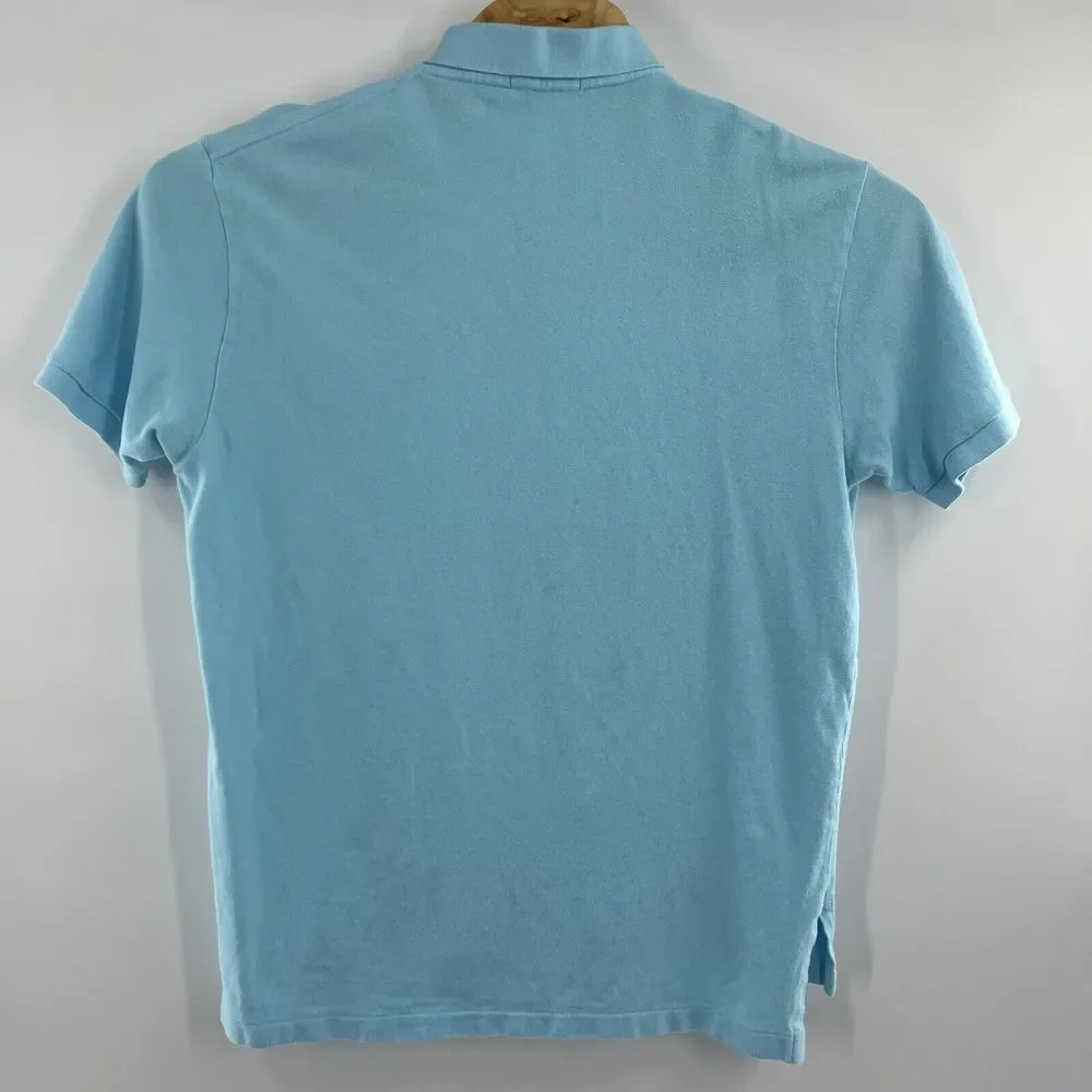 Ralph Lauren Mens XL Royal‎ Blue Yellow Pony Cotton S/S Golf Polo